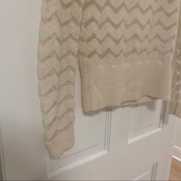 Hinge Chevron Cream Sweater - Picture 3 of 6